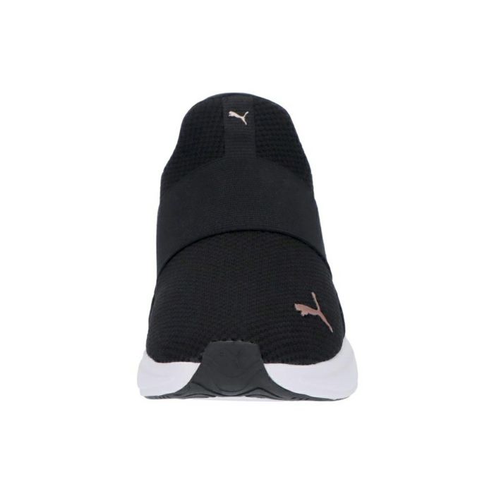 プーマ スニーカー レディース スリッポン 黒 厚底 PUMA SOFTRIDE ソフトライド ハーモニー レオ イーズイン ランニングシューズ 白 ブラック ホワイト 312809