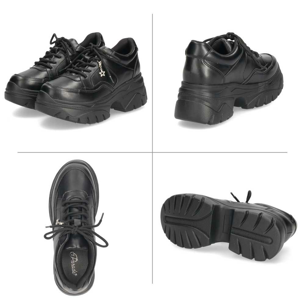 厚底スニーカー レディース 軽量 きれいめ ダッドスニーカー 人気 推し活 推しカラー メンカラ 6cm ヒール 美脚 ウォーキングシューズ 可愛い かわいい おしゃれ Parade 7887