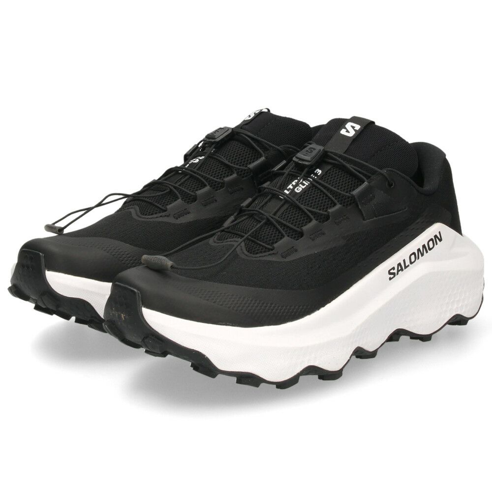 サロモン トレイルランニングシューズ メンズ スニーカー 黒 トレラン 靴 軽量 厚底 ウルトラグライド ULTRA GLIDE 3 ブラック L47742200 SALOMON