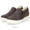 レディース スリッポン 軽量 スニーカー 疲れない 黒 カジュアル シューズ ブラック グレー チョコレート ブラウン 靴 パータム リュクス 40031 PARTAM LUXE