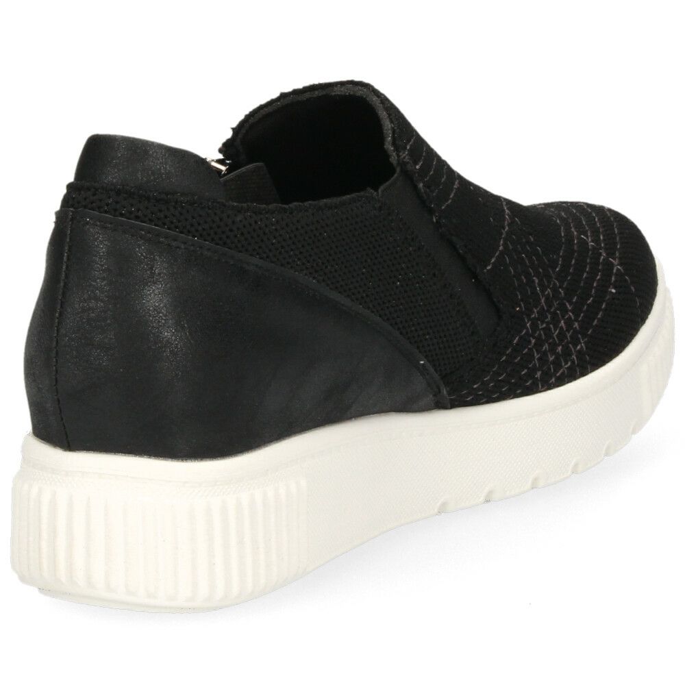 レディース スリッポン 軽量 スニーカー 疲れない 黒 カジュアル シューズ ブラック グレー チョコレート ブラウン 靴 パータム リュクス 40031 PARTAM LUXE