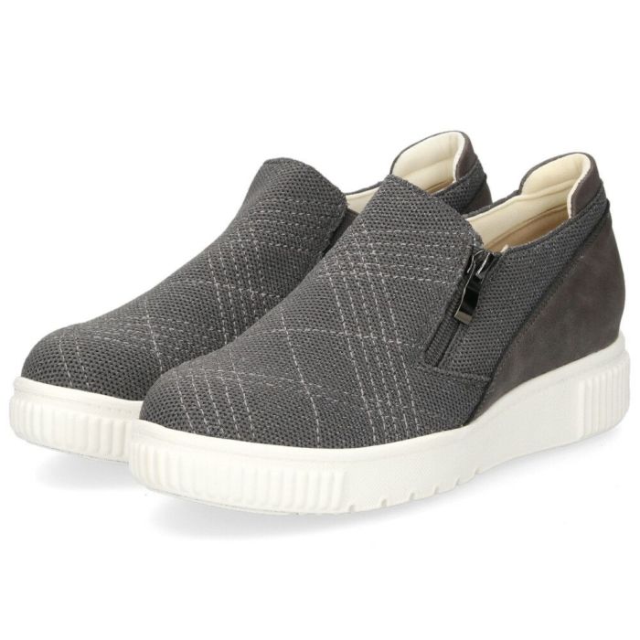 レディース スリッポン 軽量 スニーカー 疲れない 黒 カジュアル シューズ ブラック グレー チョコレート ブラウン 靴 パータム リュクス 40031 PARTAM LUXE