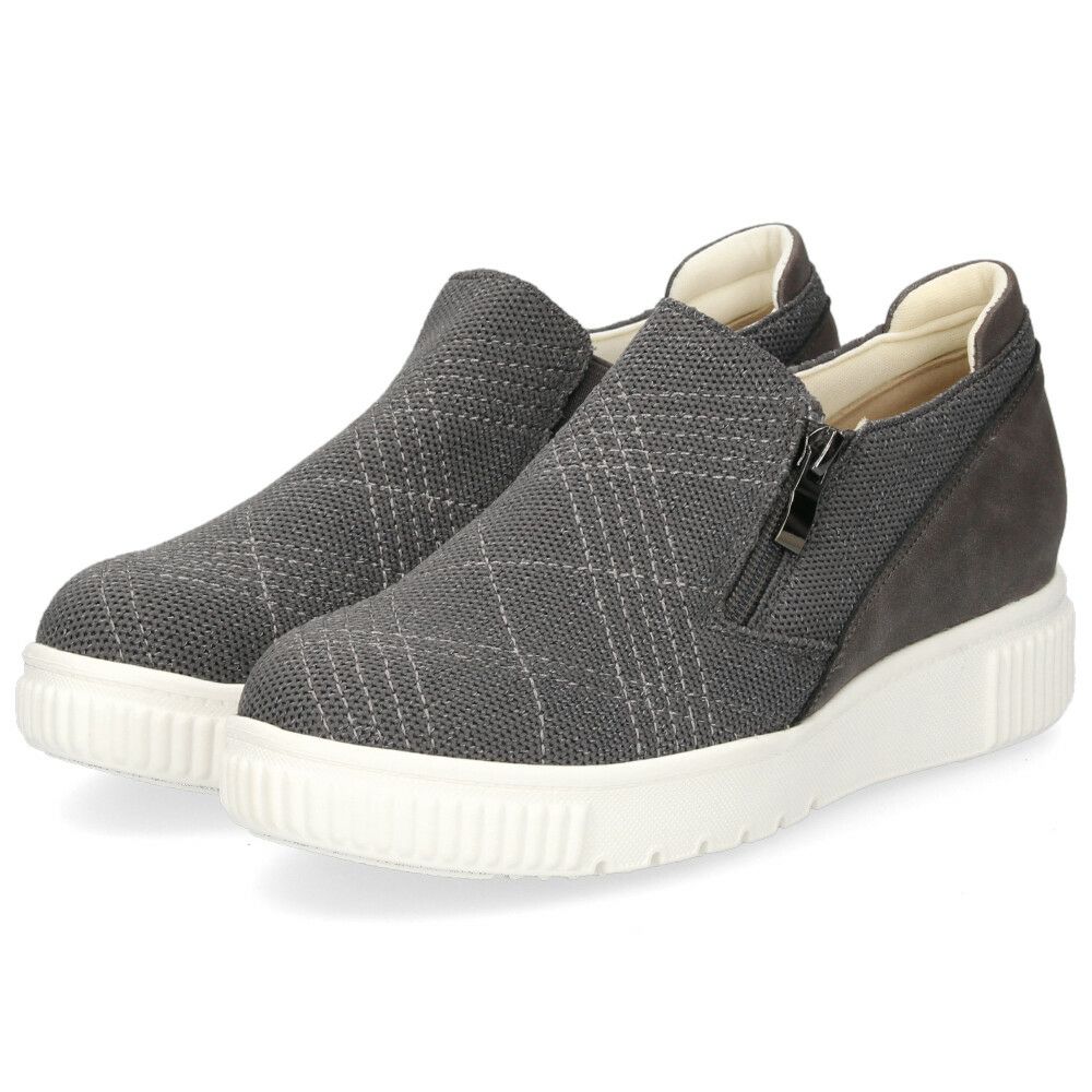 レディース スリッポン 軽量 スニーカー 疲れない 黒 カジュアル シューズ ブラック グレー チョコレート ブラウン 靴 パータム リュクス 40031 PARTAM LUXE