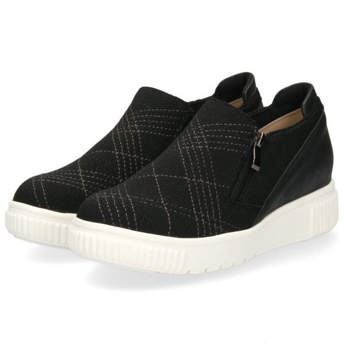 レディース スリッポン 軽量 スニーカー 疲れない 黒 カジュアル シューズ ブラック グレー チョコレート ブラウン 靴 パータム リュクス 40031 PARTAM LUXE