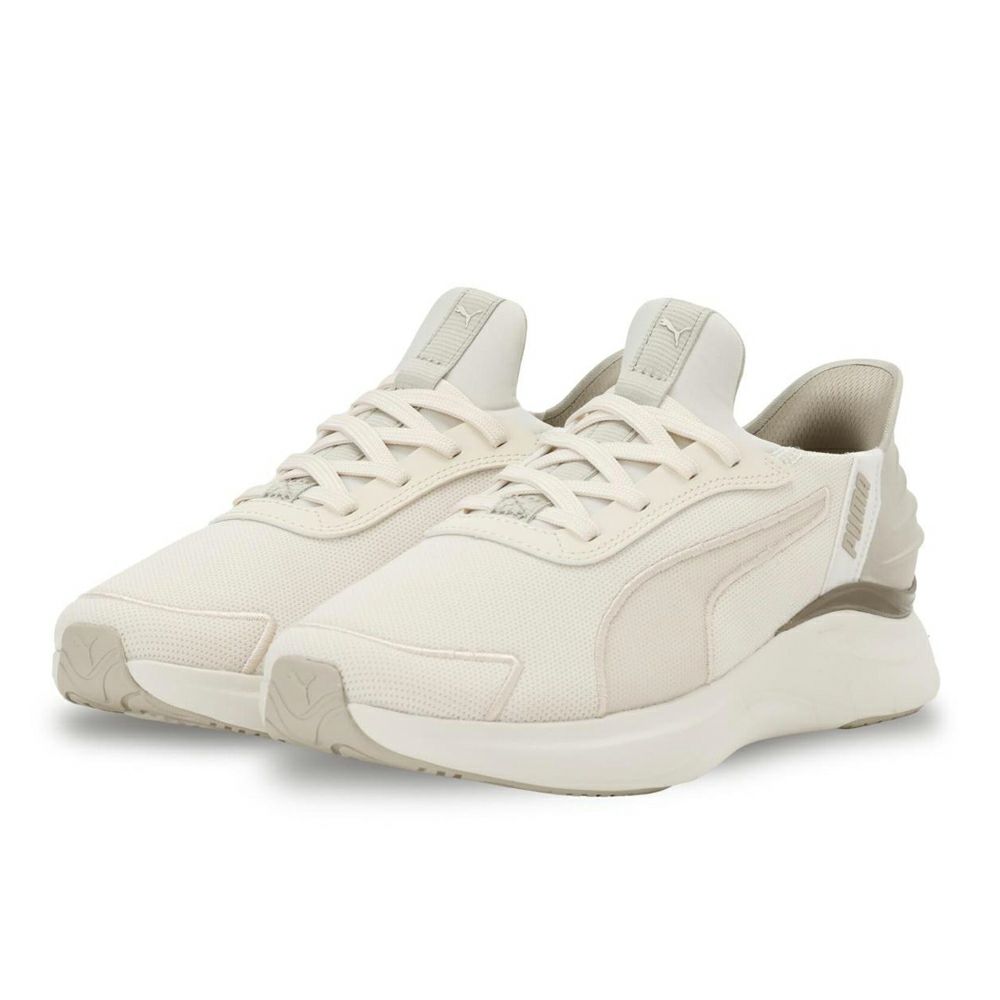 プーマ スニーカー レディース スリッポン 手を使わずに履ける 靴 PUMA ソフトライド ハーモニー レース イーズイン ランニングシューズ 312671 軽量