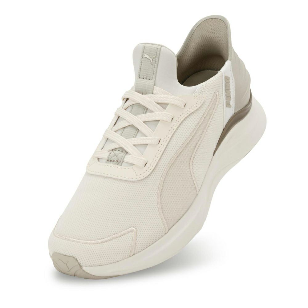 プーマ スニーカー レディース スリッポン 手を使わずに履ける 靴 PUMA ソフトライド ハーモニー レース イーズイン ランニングシューズ 312671 軽量