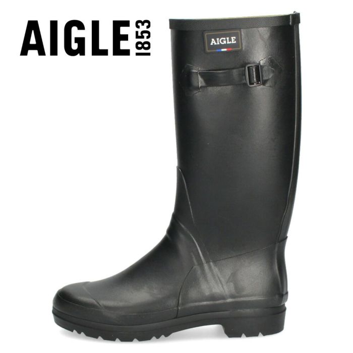 エーグル レディース レインブーツ 長靴 AIGLE セサックレディー ラバーブーツ ノワール ブラック 黒 ロング丈 防水 ZZF3646 