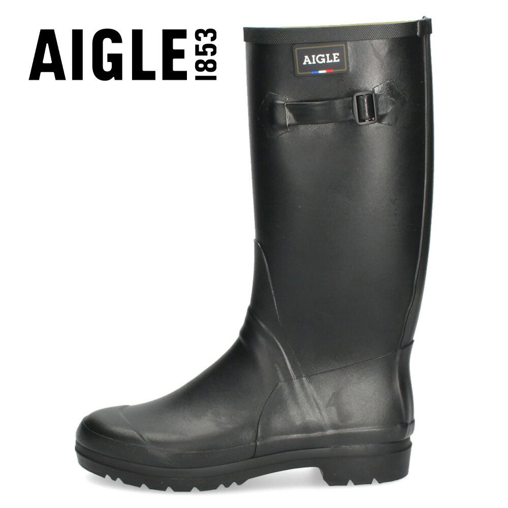 エーグル レディース レインブーツ 長靴 AIGLE セサックレディー ラバーブーツ ノワール ブラック 黒 ロング丈 防水 ZZF3646 