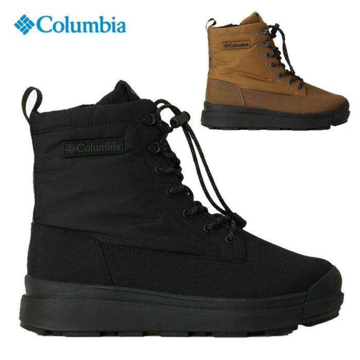 コロンビア ブーツ レディース メンズ 滑らない 冬用 ウィンターブーツ 防水 防寒 防滑 保温 雪道 雨 ウォータープルーフ 黒 Columbia 靴 YU9626