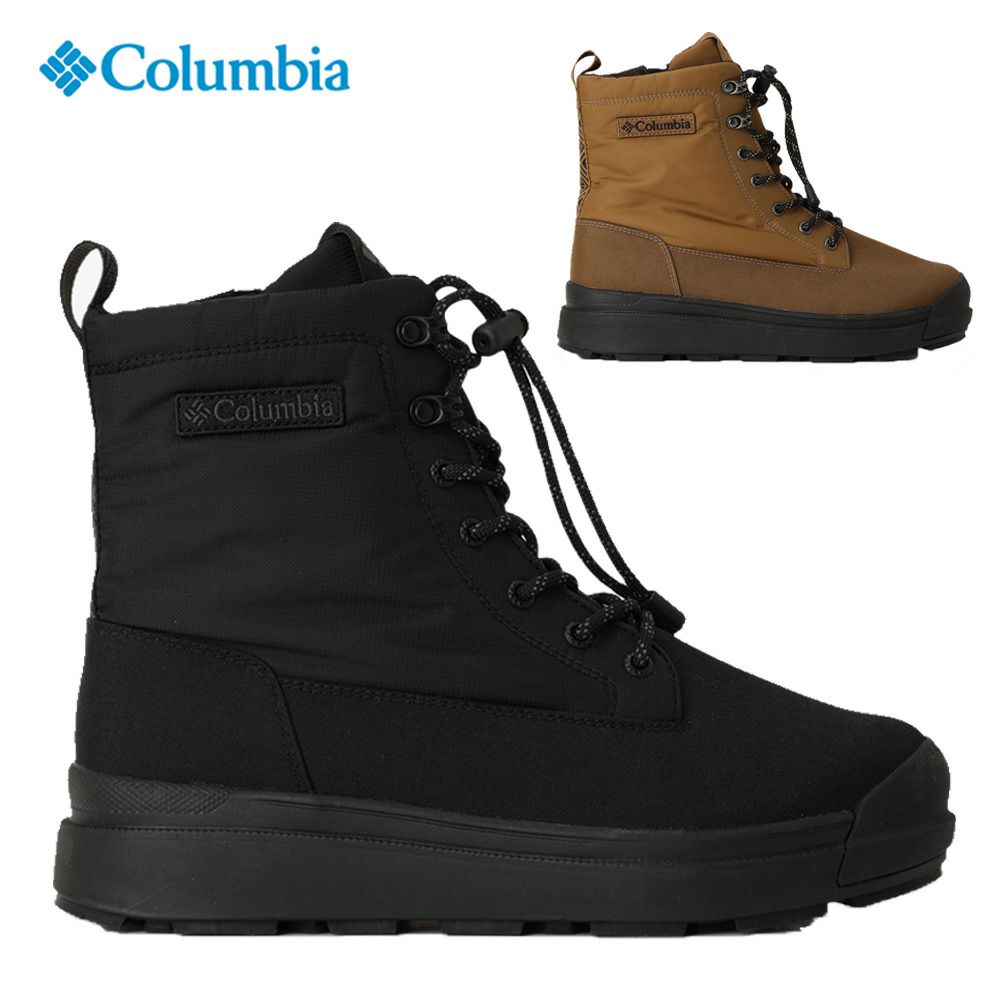 コロンビア ブーツ レディース メンズ 滑らない 冬用 ウィンターブーツ 防水 防寒 防滑 保温 雪道 雨 ウォータープルーフ 黒 Columbia 靴 YU9626