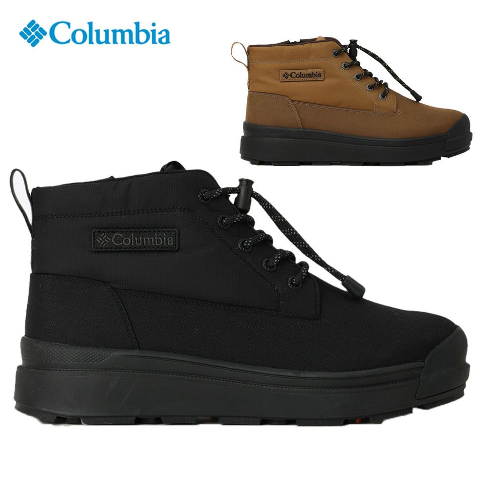 コロンビア ブーツ レディース メンズ 冬用 滑らない ウィンターブーツ 防水 防寒 暖かい 防滑 黒 雪道 雨 ウォータープルーフ 靴 Columbia YU9682
