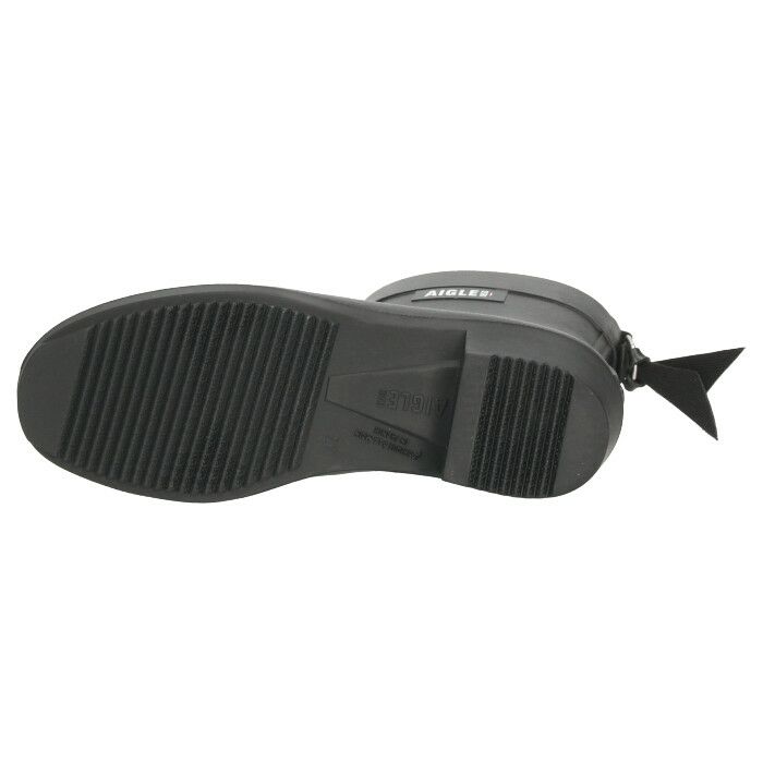 エーグル レインブーツ レディース ショート アンクル丈 長靴 ヒール 黒 防水 ミリカ ボッティロン ラバーブーツ AIGLE ZZFNB28 ノワール マリン