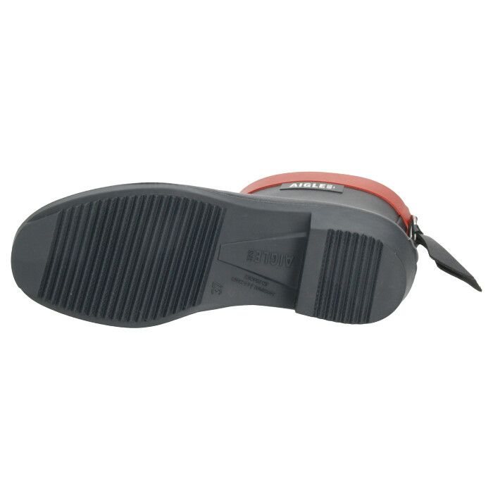 エーグル レインブーツ レディース ショート アンクル丈 長靴 ヒール 黒 防水 ミリカ ボッティロン ラバーブーツ AIGLE ZZFNB28 ノワール マリン