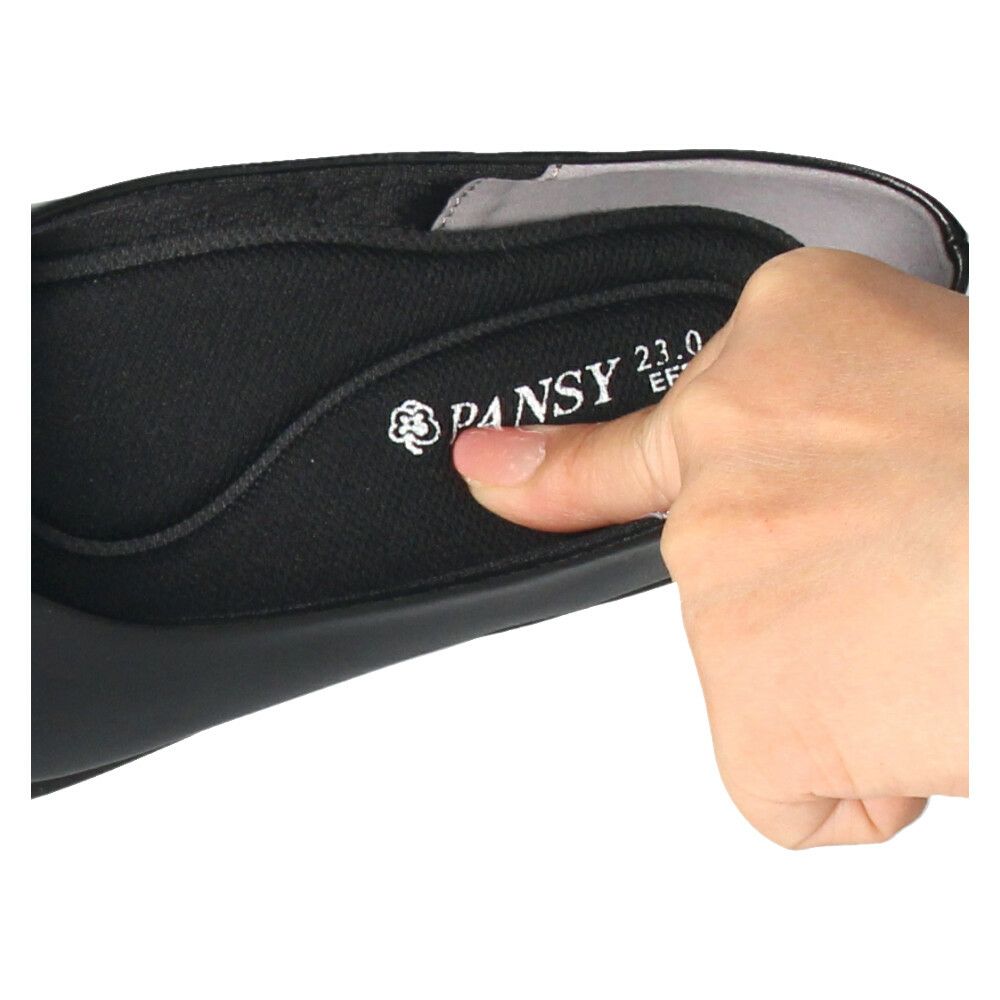 パンプス 痛くない 柔らかい 幅広 黒 オフィスシューズ レディース ローファー プレーンパンプス 軽量 疲れにくい 3E 日本製 靴 パンジー 4087 4088 PANSY