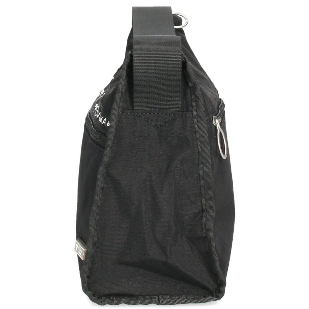 VASKA by moz モズ ショルダーバッグ レディース バッグ 斜め掛け 軽量 ナイロン 撥水 ファスナー付き 小さめ 黒 VZNS-01 ヴェスカバイモズ