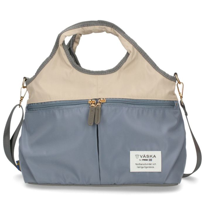 VASKA by moz モズ バッグ ショルダー トートバッグ レディース 2way 斜め掛け 軽量 A5 ファスナー付き 撥水 黒 VZPS-02 ヴェスカバイモズ