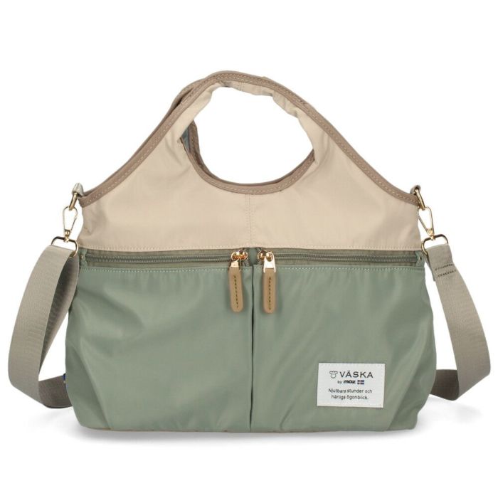 VASKA by moz モズ バッグ ショルダー トートバッグ レディース 2way 斜め掛け 軽量 A5 ファスナー付き 撥水 黒 VZPS-02 ヴェスカバイモズ