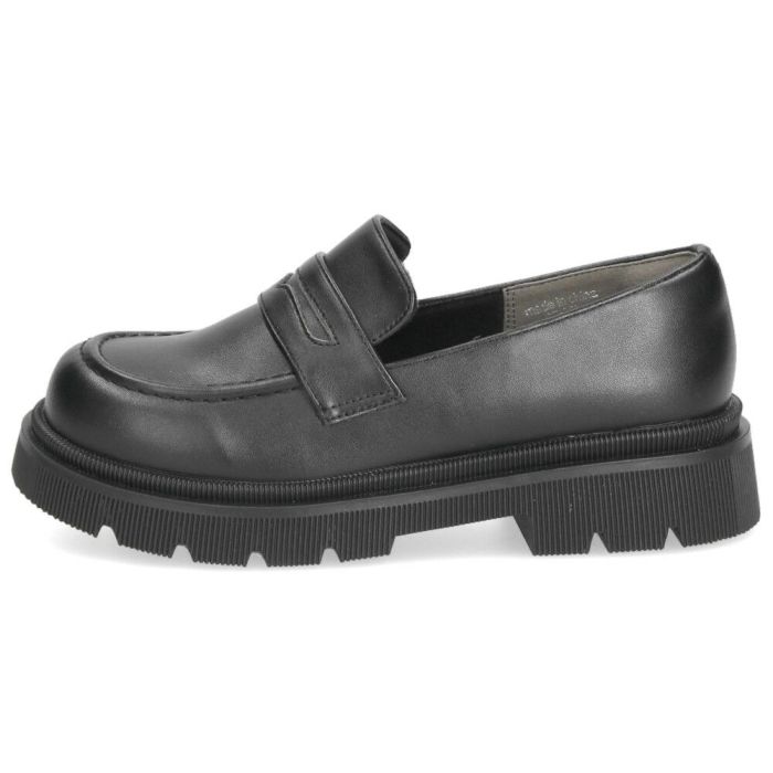 アクロモ ローファー レディース 厚底 やわらか素材 ACROMO 7891 ブラック 黒