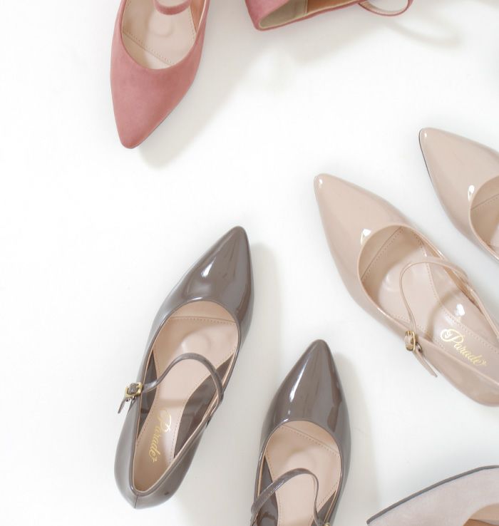 パンプス 結婚式 太ヒール ワンストラップ 痛くない 柔らかい 黒 二次会 パーティ ビジネス 仕事 ミドルヒール 6cm 6センチヒール 19035 極ふわっ Parede レディース