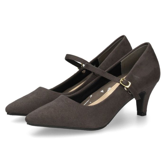 パンプス 結婚式 太ヒール ワンストラップ 痛くない 柔らかい 黒 二次会 パーティ ビジネス 仕事 ミドルヒール 6cm 6センチヒール 19035 極ふわっ Parede レディース