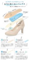 パンプス 結婚式 靴 アンクルストラップ 7cm 7センチヒール 二次会 パーティ 痛くない ラメ グリッター サテン レース ハイヒール お呼ばれ 2way 黒 18160 極ふわっ Parade レディース