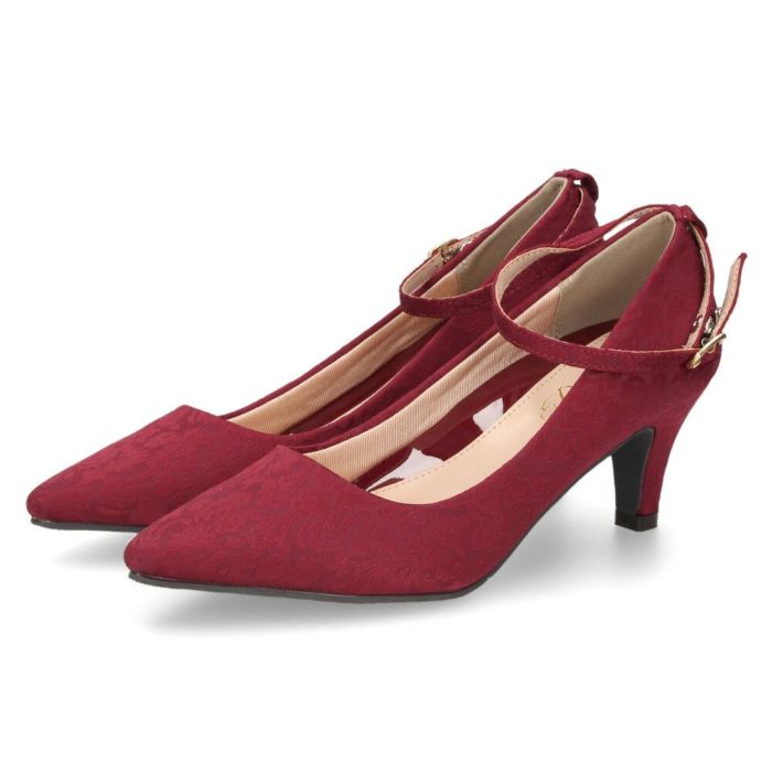 パンプス 結婚式 ストラップ 痛くない ウエディング 二次会 パーティ 太ヒール 6cm 6センチヒール レース アンクルストラップ 黒 19038 極ふわっ Parade 靴 レディース