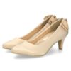 結婚式 パンプス 疲れない 太ヒール 靴 バックリボン 6cm 6センチヒール ベージュ ブラック 黒 お呼ばれ 極ふわっ Parade 18161