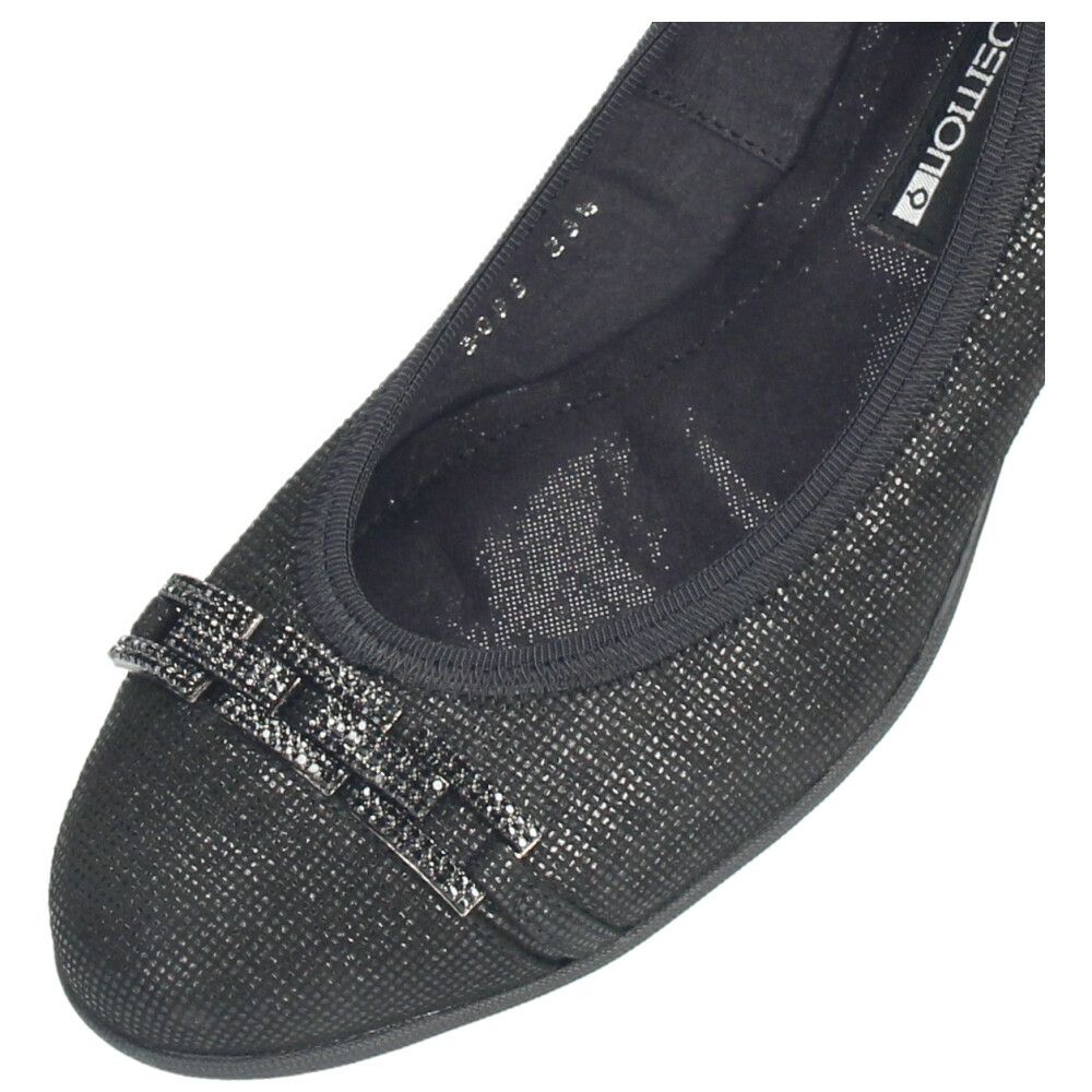 パンプス 黒 レディース おしゃれ ブラック エレガント 靴 スクエアトゥ ウェッジソール コンポジションナイン ビジュー チェーン コンフォートパンプス 3095 COMPOSITION9