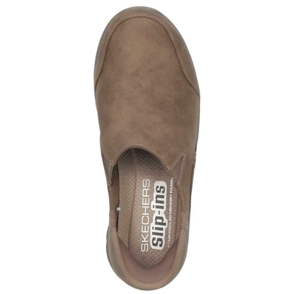 スケッチャーズ スリップインズ レディース スニーカー 紐なし スリッポン SKECHERS Slip-ins Relaxed Fit リラックスドフィット イージー ゴーイング 158630 ハンズフリー ノーマル幅 つま先幅広