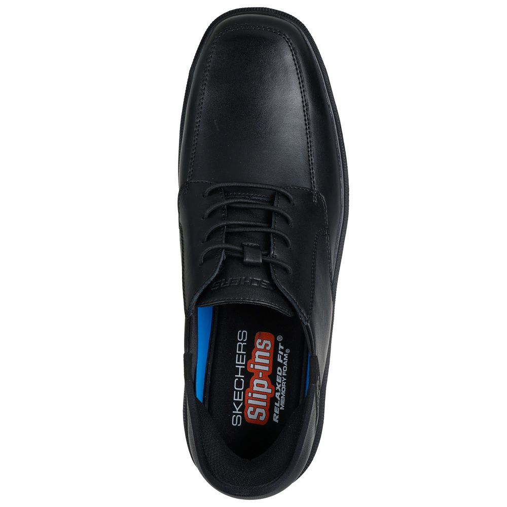 スケッチャーズ スリップインズ メンズ ビジネスシューズ 履きやすい ハンズフリー スリッポン ノーマル幅 SKECHERS リラックスドフィット キャスウェル アルフィー 205220