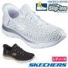 スケッチャーズ スリップインズ レディース スニーカー スリッポン 靴 ハンズフリー 軽量 SKECHERS Slip-ins サミッツ ブリリアント シャイン 150273