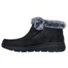 スケッチャーズ スリップインズ レディース ブーツ Slip-ins ハンズフリー 靴 撥水 SKECHERS  144221 グレーシャル ウルトラ 軽量 撥水 防寒 ノーマル幅