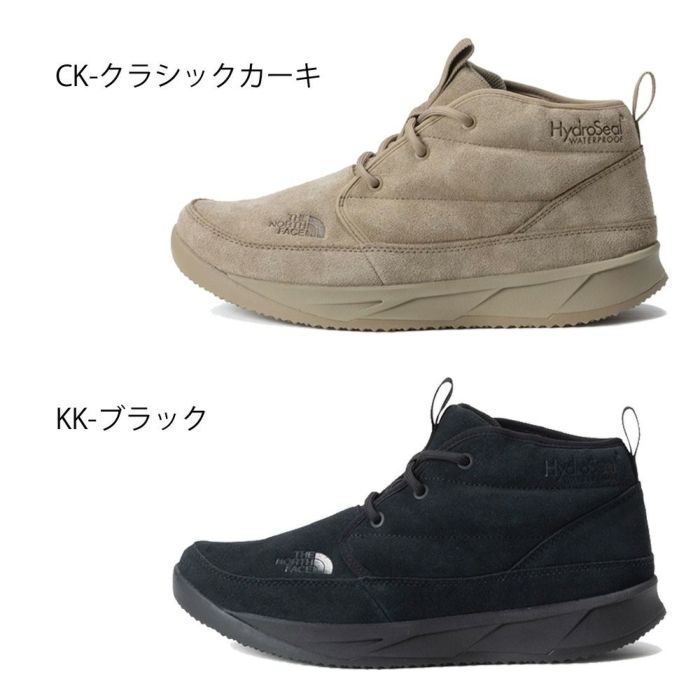 ノースフェイス ブーツ レディース ヌプシ チャッカ ウォータープルーフ 2 スエード ウィンターブーツ 防水 防寒 靴 滑りにくい 中綿 黒 ブラック THE NORTH FACE NF52574