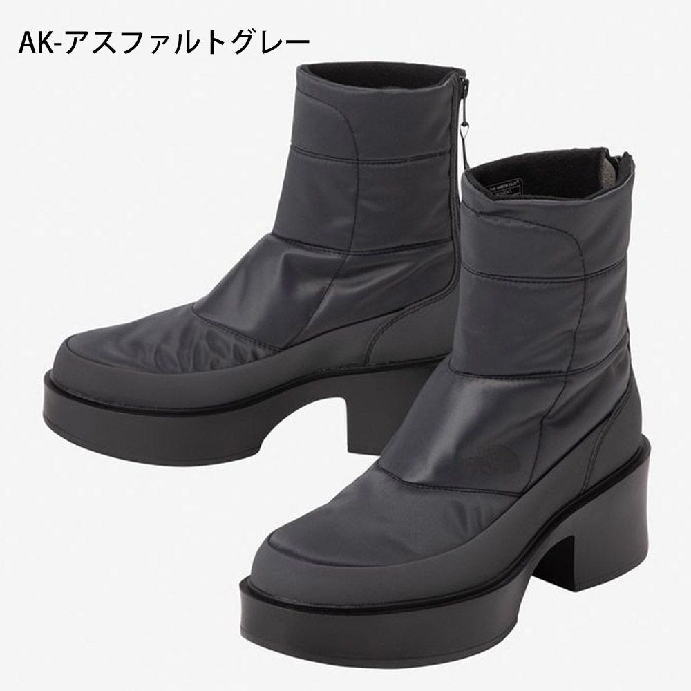 ノースフェイス ブーツ レディース 厚底 防水 ショートブーツ カルミア ヌプシ ブーツ ウォータープルーフ SE NFW52574 AK アスファルトグレー THE NORTH FACE