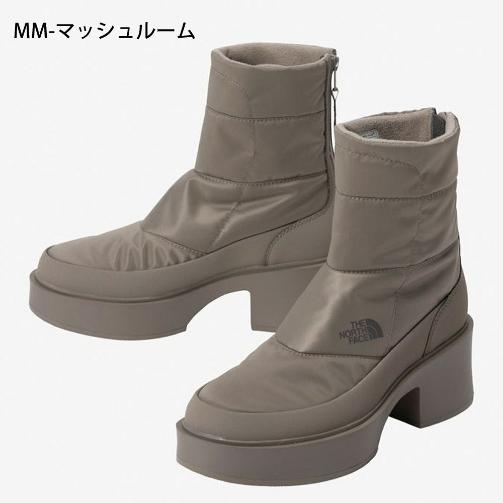 ノースフェイス ブーツ レディース 厚底 防水 ショートブーツ カルミア ヌプシ ブーツ ウォータープルーフ SE NFW52574 AK アスファルトグレー THE NORTH FACE