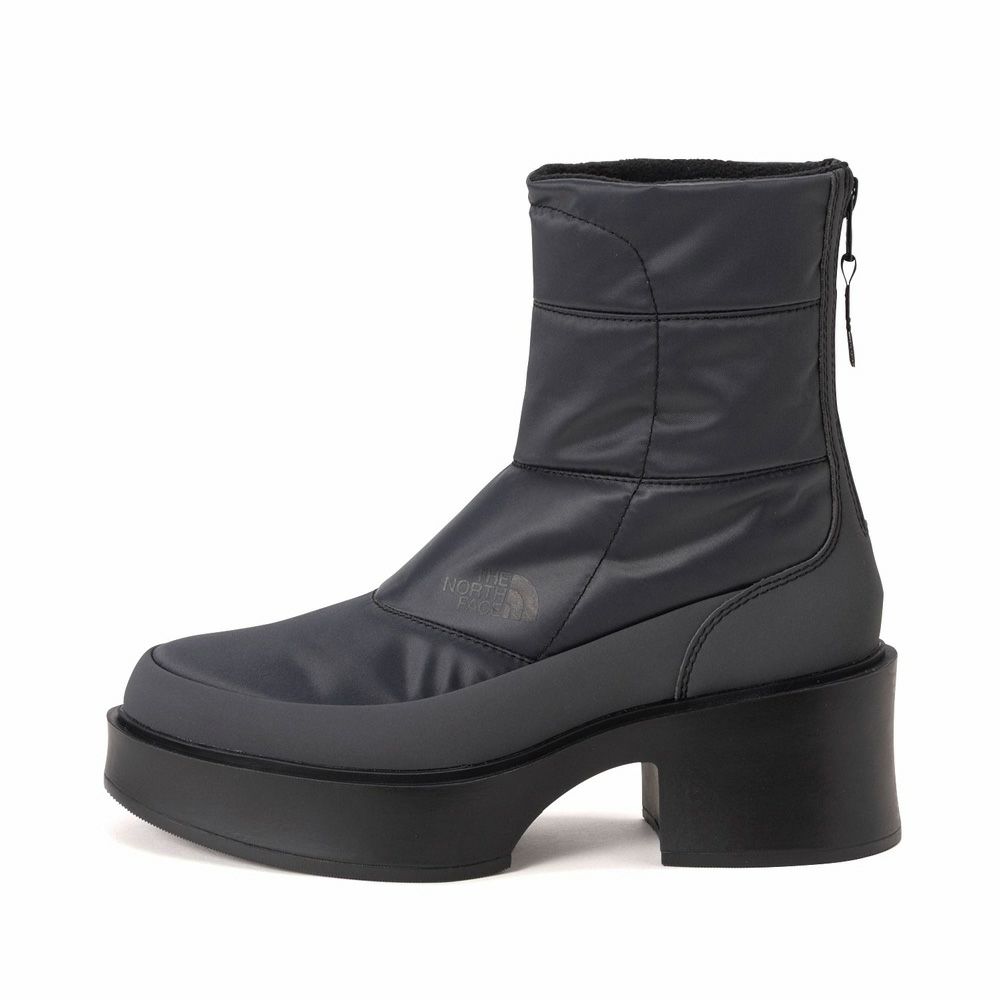 ノースフェイス ブーツ レディース 厚底 防水 ショートブーツ カルミア ヌプシ ブーツ ウォータープルーフ SE NFW52574 AK アスファルトグレー THE NORTH FACE