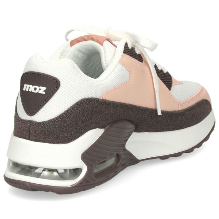 モズ スニーカー レディース 厚底 エアクッション moz 402502 カジュアル シューズ  靴 黒 歩きやすい 軽量 疲れない 通勤 通学 普段使い お出かけ 旅行