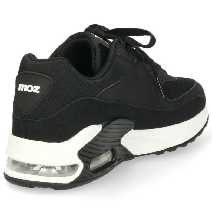 モズ スニーカー レディース 厚底 エアクッション moz 402502 カジュアル シューズ  靴 黒 歩きやすい 軽量 疲れない 通勤 通学 普段使い お出かけ 旅行