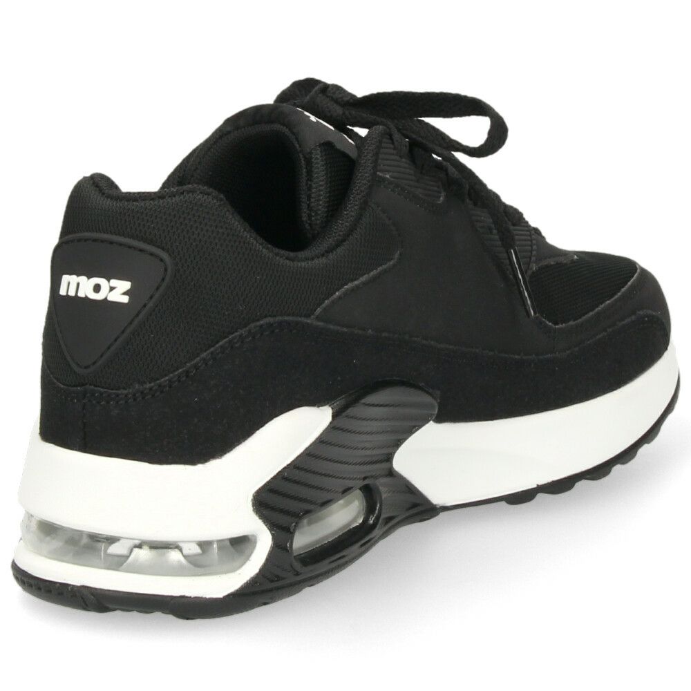 モズ スニーカー レディース 厚底 エアクッション moz 402502 カジュアル シューズ  靴 黒 歩きやすい 軽量 疲れない 通勤 通学 普段使い お出かけ 旅行