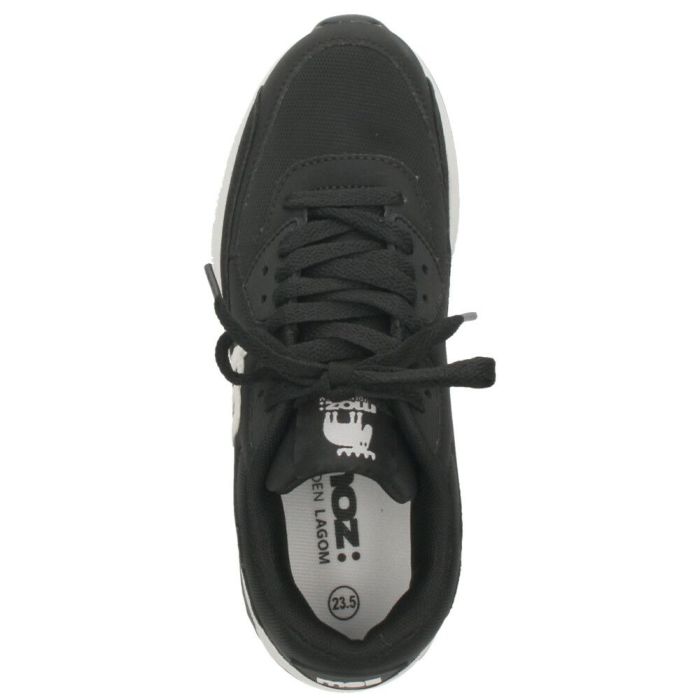 モズ スニーカー レディース 厚底 エアクッション moz 402502 カジュアル シューズ  靴 黒 歩きやすい 軽量 疲れない 通勤 通学 普段使い お出かけ 旅行