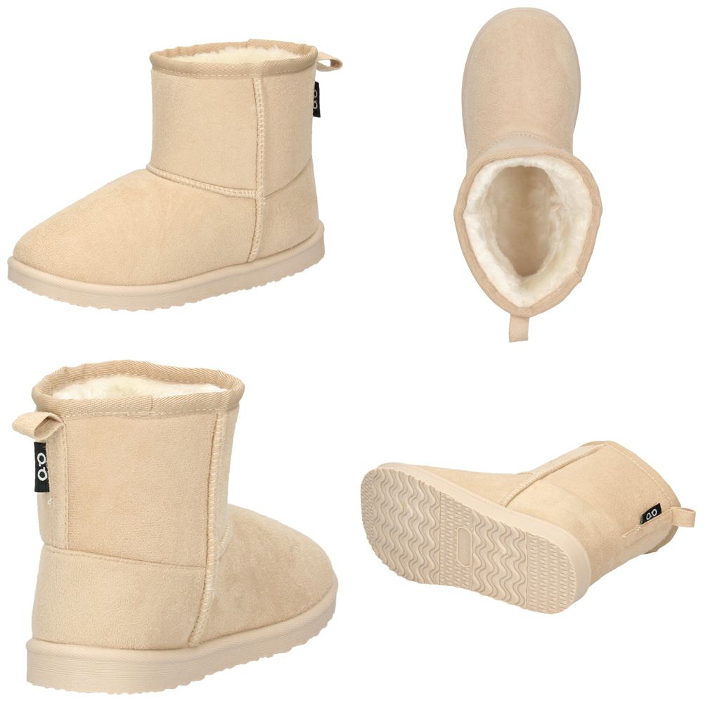 キッズ ムートンブーツ ブーツ 靴 キャメル ブラック ベージュ 黒 子供 冬 ふわふわ あたたかい 防寒 軽量 Parade パレード 56303