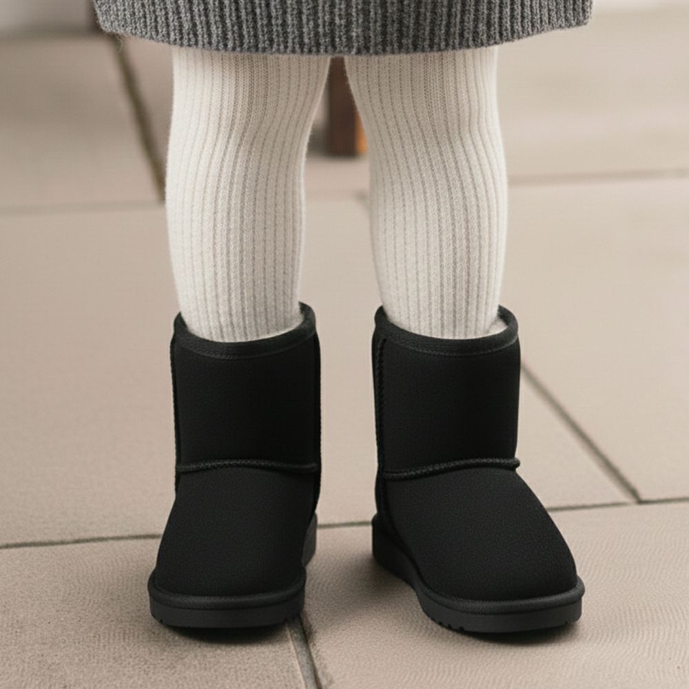 キッズ ムートンブーツ ブーツ 靴 キャメル ブラック ベージュ 黒 子供 冬 ふわふわ あたたかい 防寒 軽量 Parade パレード 56303