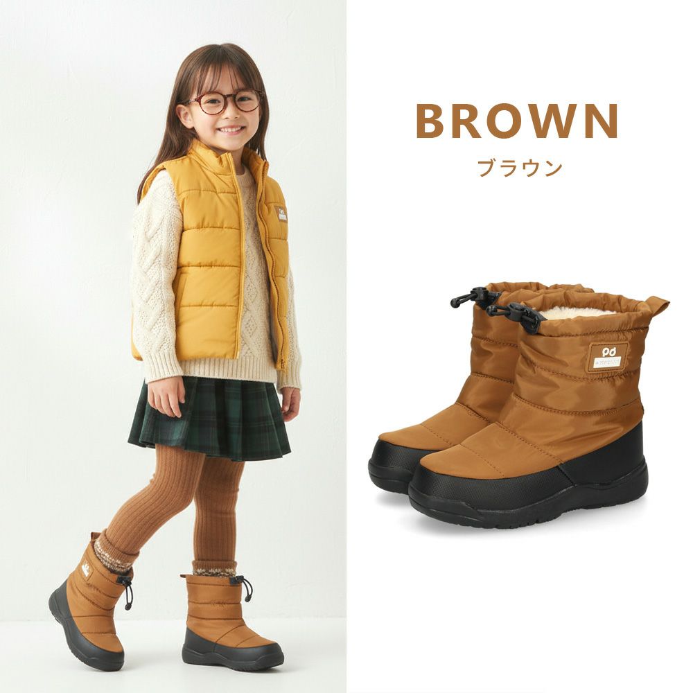 スノーブーツ キッズ 男の子 女の子 ジュニア 防寒ブーツ 防水 撥水 滑りにくい 防滑 歩きやすい 雨 雪 冬 スノーシューズ 56301 パレード Parade