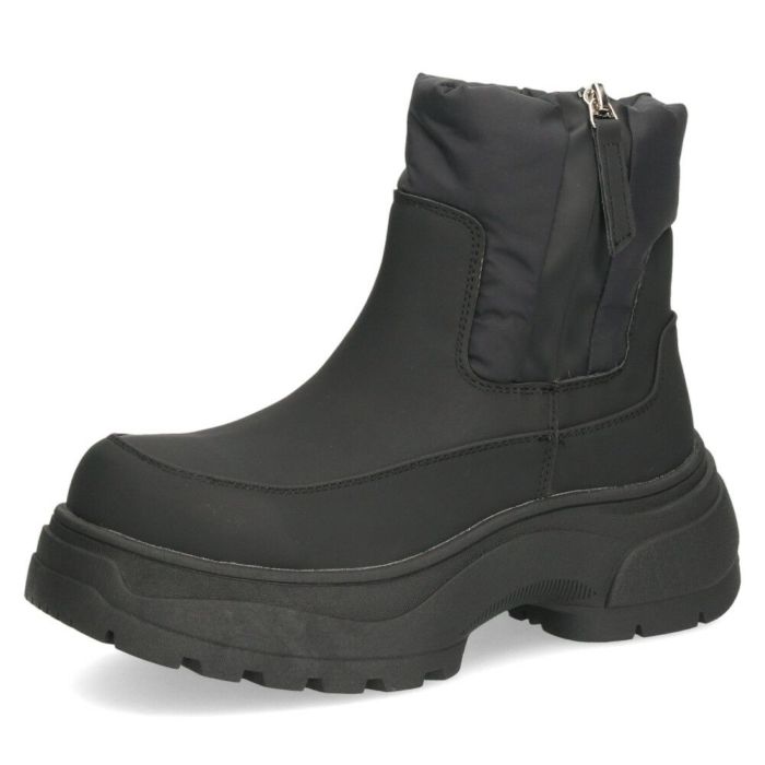 ブーツ スノーブーツ ショートブーツ レディース 靴 厚底 防寒 防滑 撥水加工 止水ファスナー ブラック Parade パレード 52906