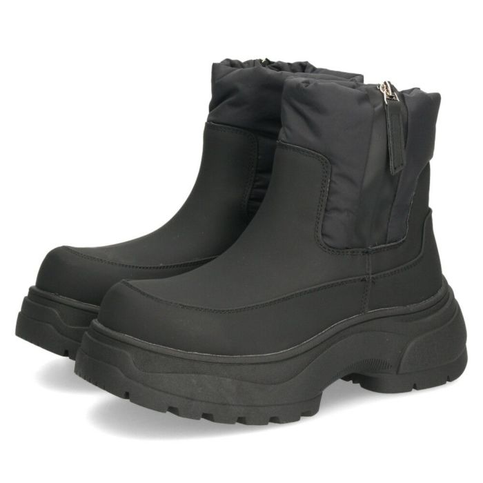 ブーツ スノーブーツ ショートブーツ レディース 靴 厚底 防寒 防滑 撥水加工 止水ファスナー ブラック Parade パレード 52906