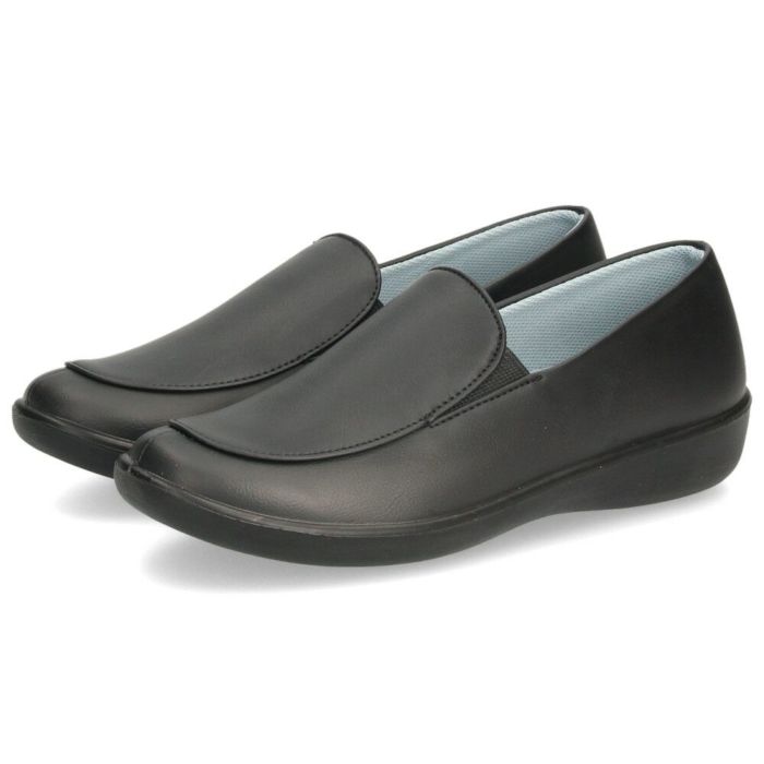 スリッポン レディース シューズ きれいめ パンジー 靴 防水 晴雨兼用 軽量 仕事 通勤 普段履き EEE 3E 黒 Pansy 2324