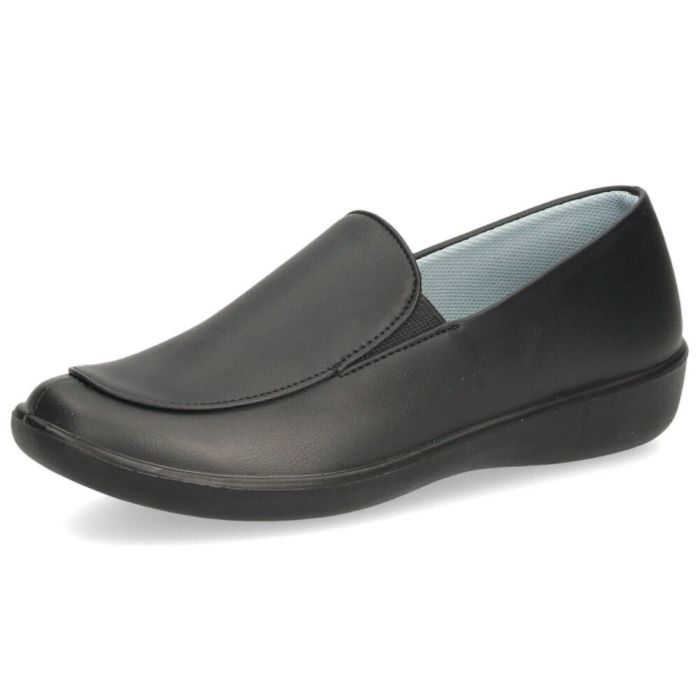 スリッポン レディース シューズ きれいめ パンジー 靴 防水 晴雨兼用 軽量 仕事 通勤 普段履き EEE 3E 黒 Pansy 2324