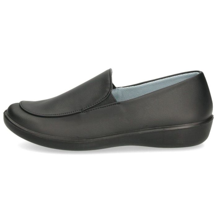 スリッポン レディース シューズ きれいめ パンジー 靴 防水 晴雨兼用 軽量 仕事 通勤 普段履き EEE 3E 黒 Pansy 2324