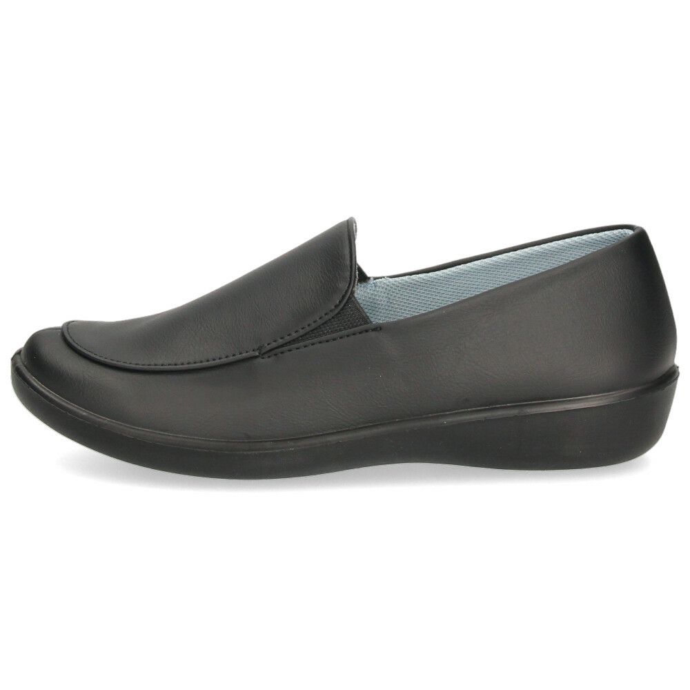 スリッポン レディース シューズ きれいめ パンジー 靴 防水 晴雨兼用 軽量 仕事 通勤 普段履き EEE 3E 黒 Pansy 2324