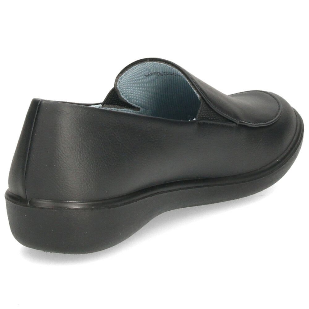 スリッポン レディース シューズ きれいめ パンジー 靴 防水 晴雨兼用 軽量 仕事 通勤 普段履き EEE 3E 黒 Pansy 2324